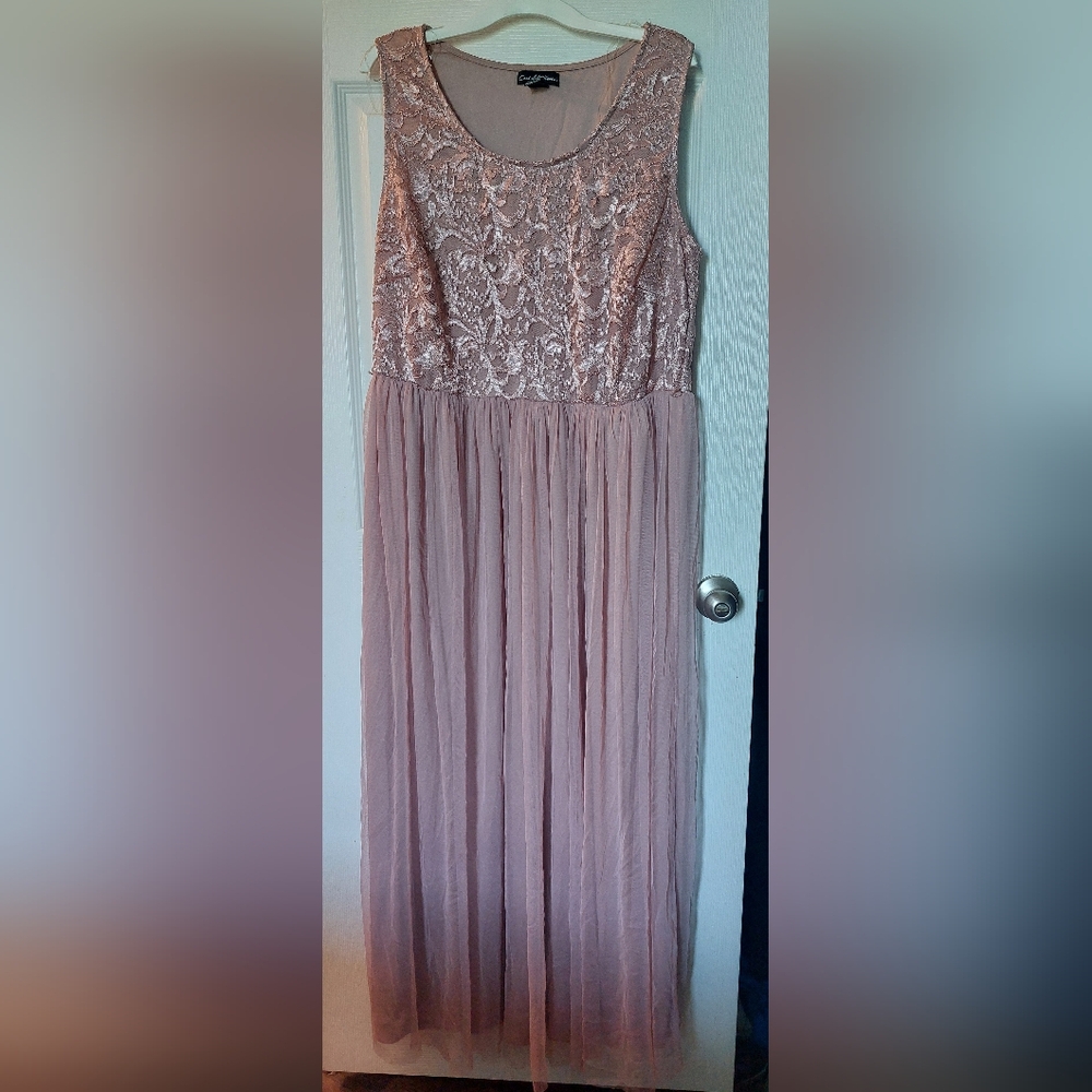 Beautiful Formal Dress Pink Lace Tulle Ballerina